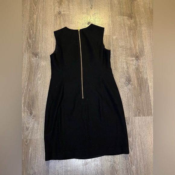 Anthropologie Tabitha Black Split Diamonds Embroidery Shift Dress - Picture 5 of 11